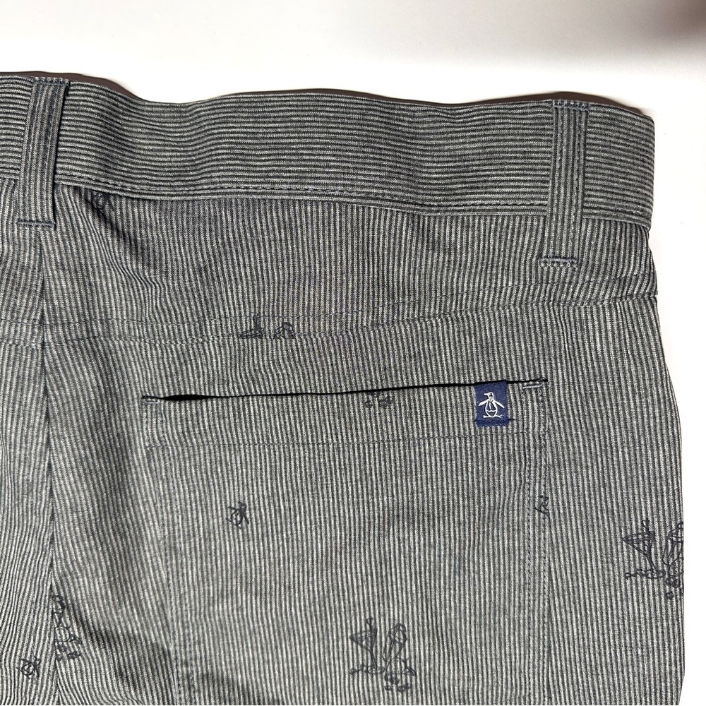 Men’s Cocktail Print Striped Penguin Shorts Size 32 Casual Summer Party Cruise - Picture 4 of 13